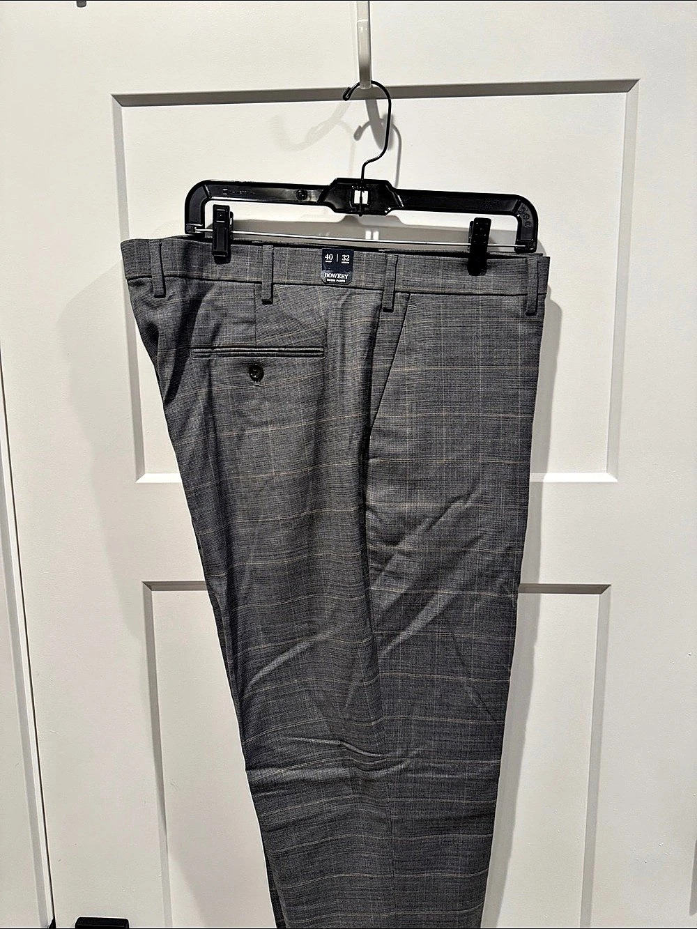 J Crew Bowery Dress Pants Plaid in Gray Waist 40